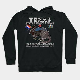 Texas - Armadillo - State, Heart, Home - state symbols Hoodie